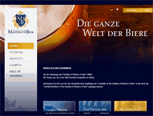 Tablet Screenshot of masterofbeer.org